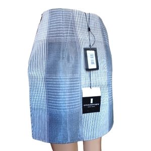Alexander Wang Womens Short Mini Pencil Skirt High Waist Black Plaid Size 4